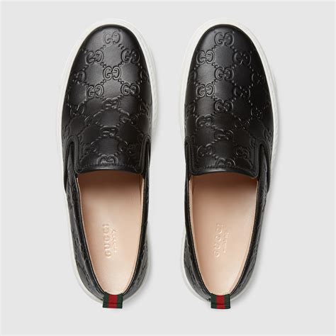 gucci signature slip-on sneakers